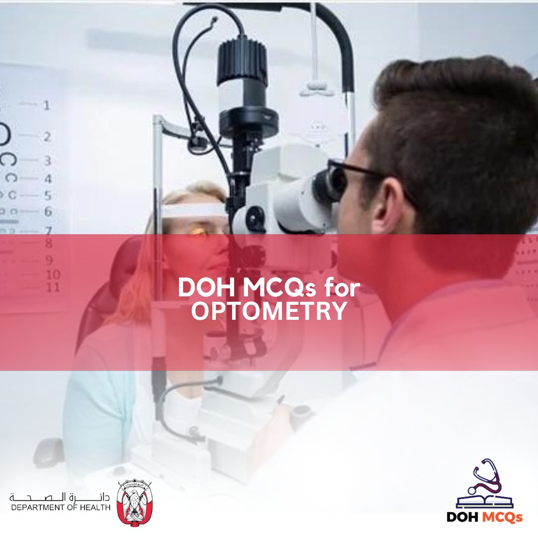 DOH MCQs for OPTOMETRY