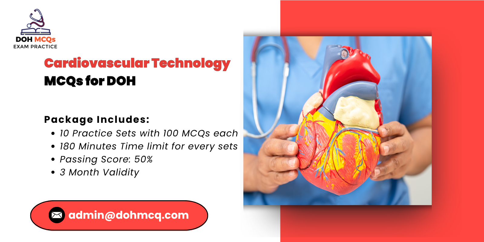 cardiovascular technology MCQs for DOH