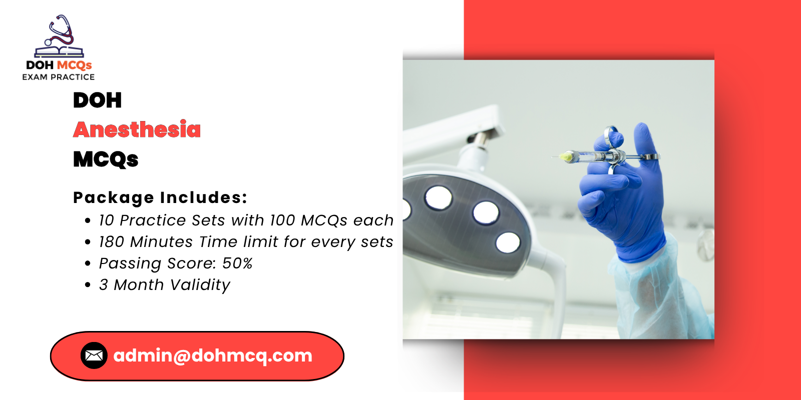 DOH Anesthesia MCQs