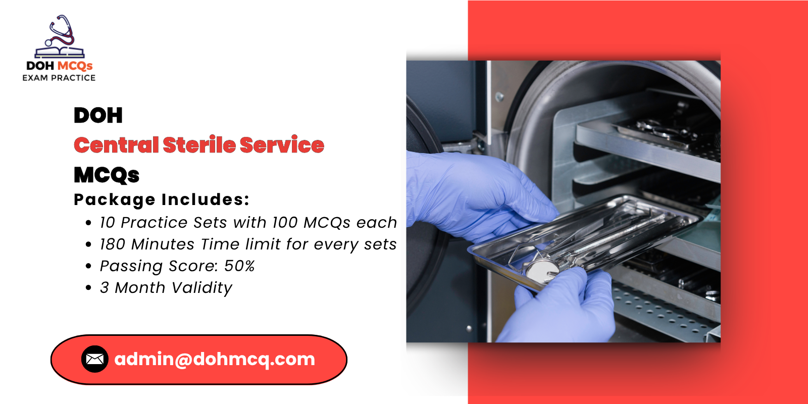 DOH Central Sterile Service MCQs