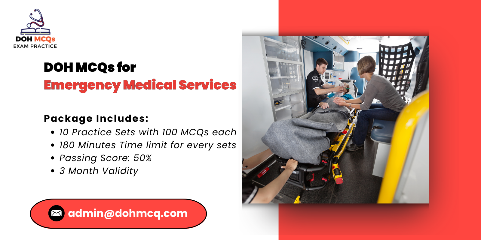 DOH MCQs for emergency medical services