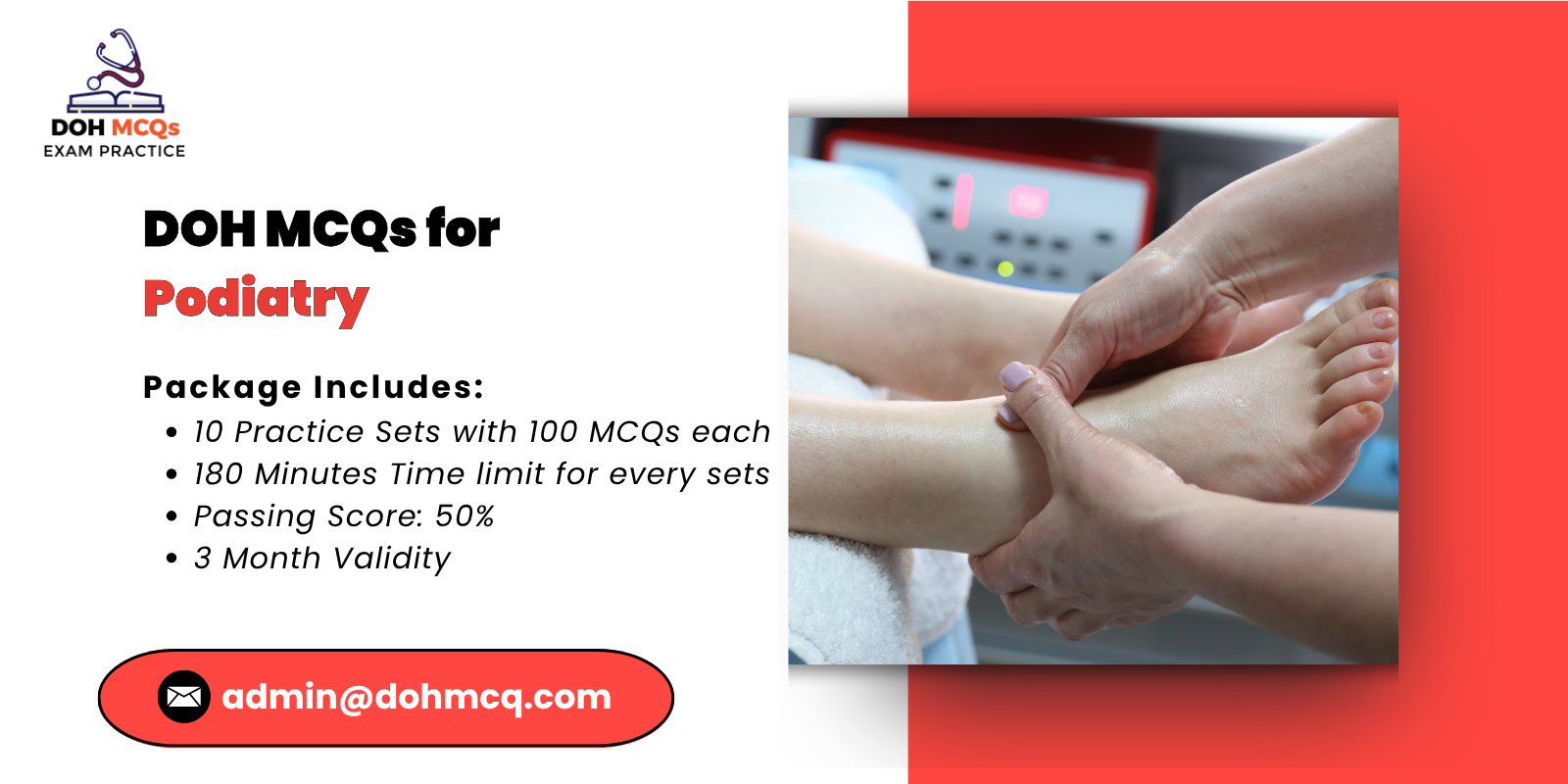 DOH MCQs for podiatry