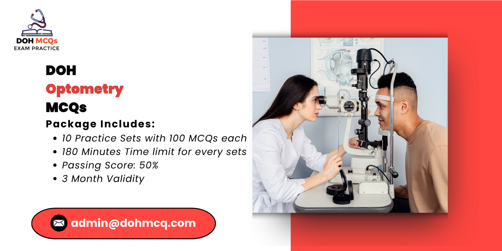 DOH Optometry MCQs