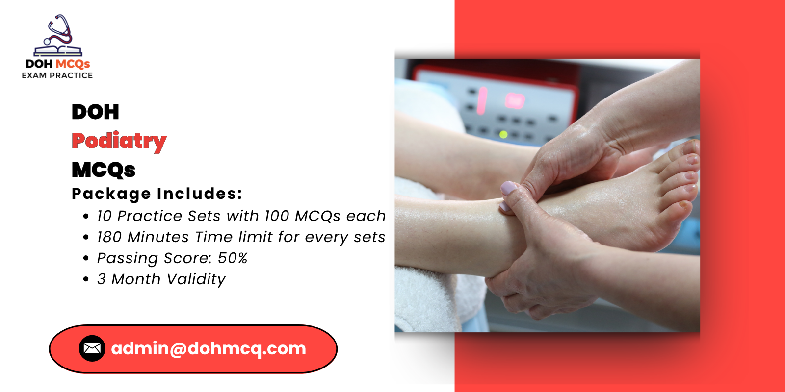 DOH podiatry MCQs