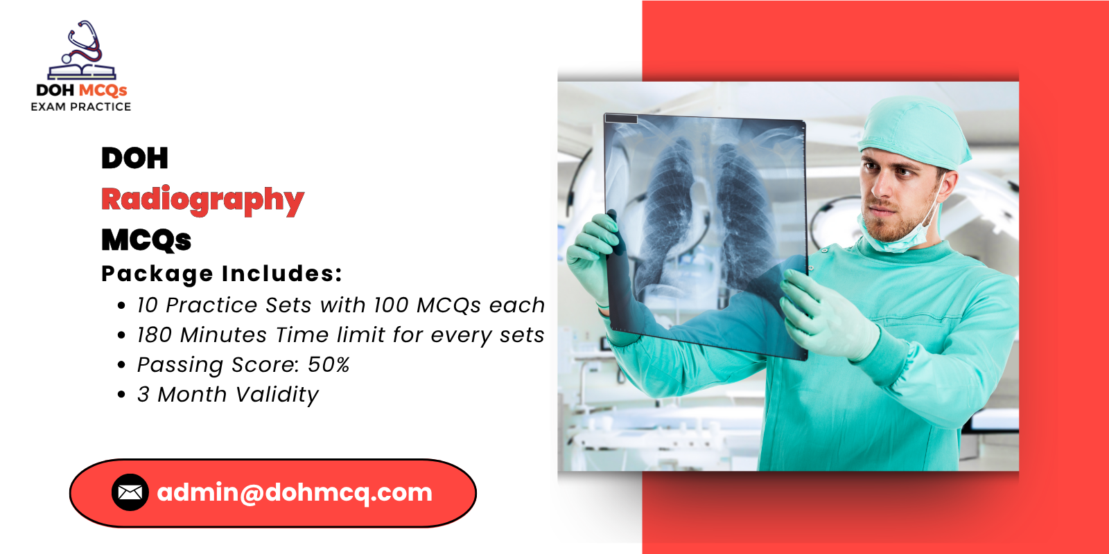 DOH Radiography MCQs
