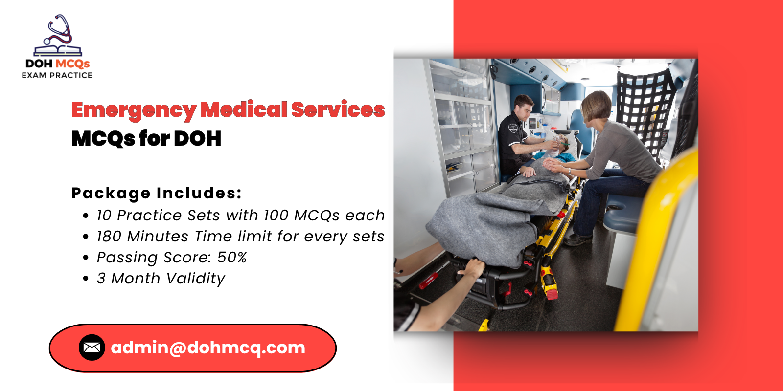 Emergency Medical Services MCQs for DOH