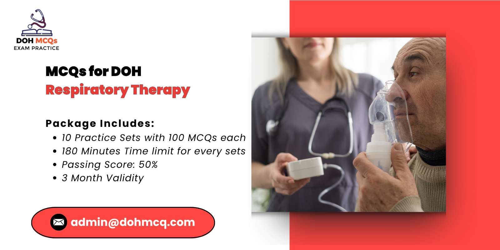 MCQs for DOH respiratory therapy