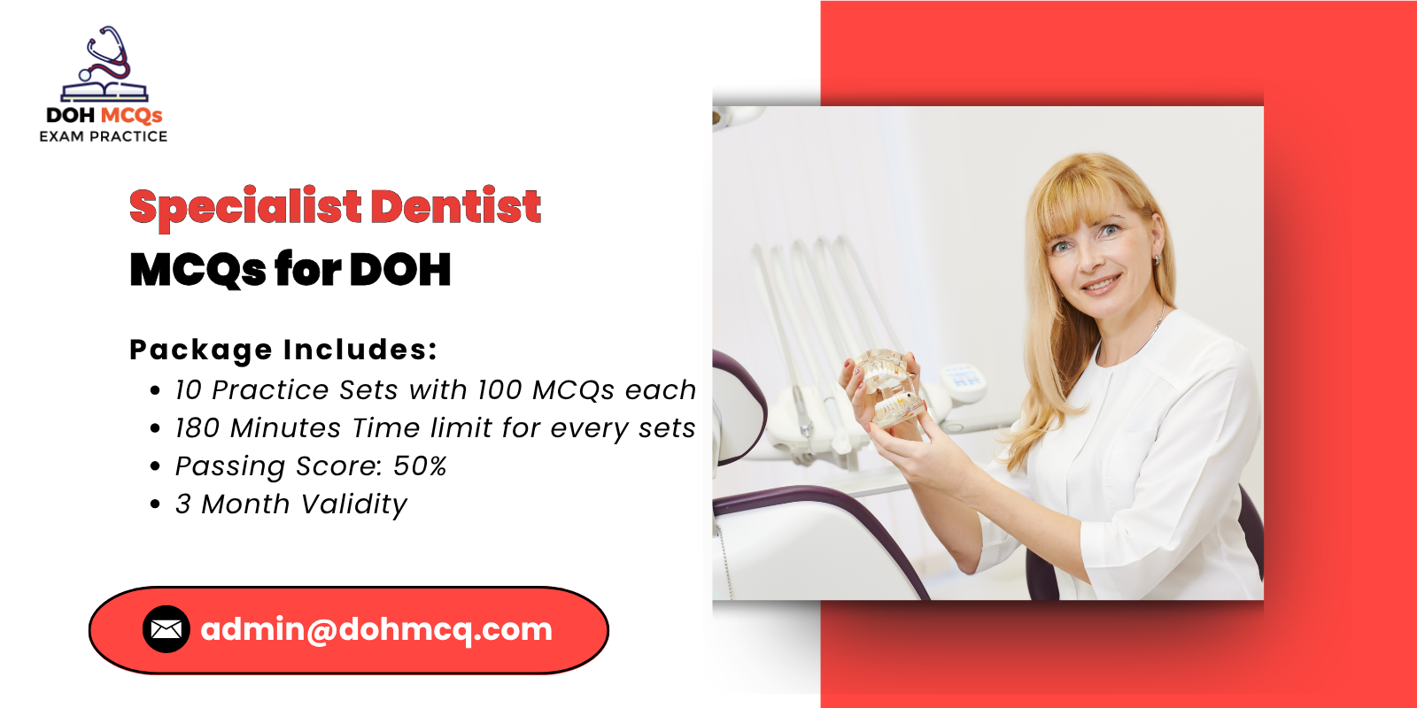Specialist Dentist MCQs for DOH