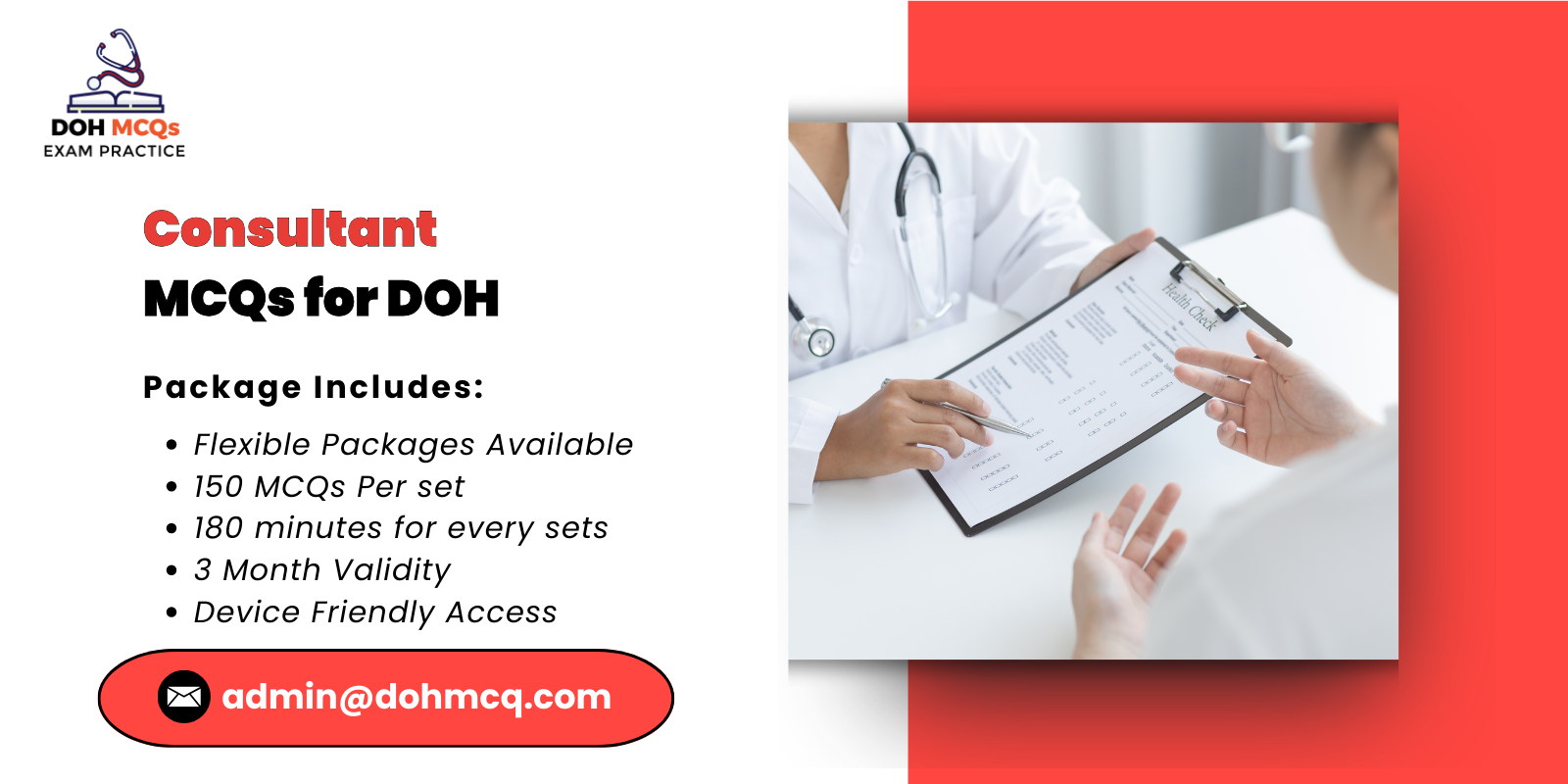 Consultant MCQs for DOH