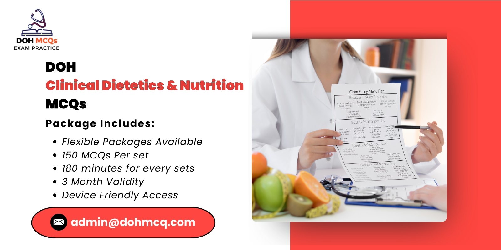 DOH Clinical Dietetics Nutrition MCQs