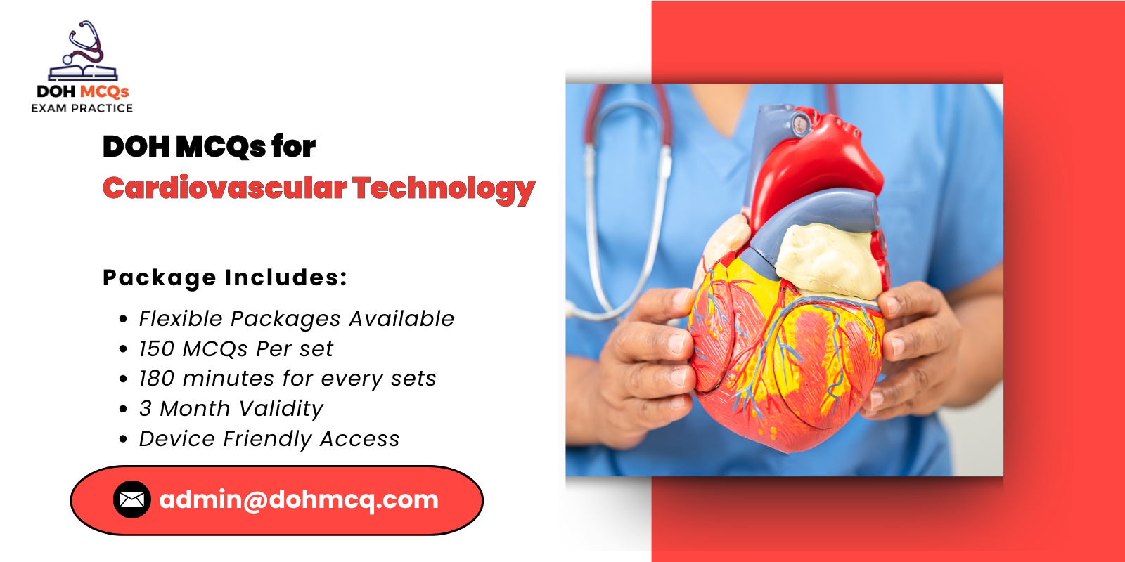 DOH MCQs for Cardiovascular Technology