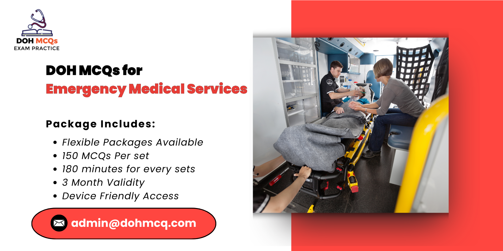 DOH MCQs for Emergency Medical Services