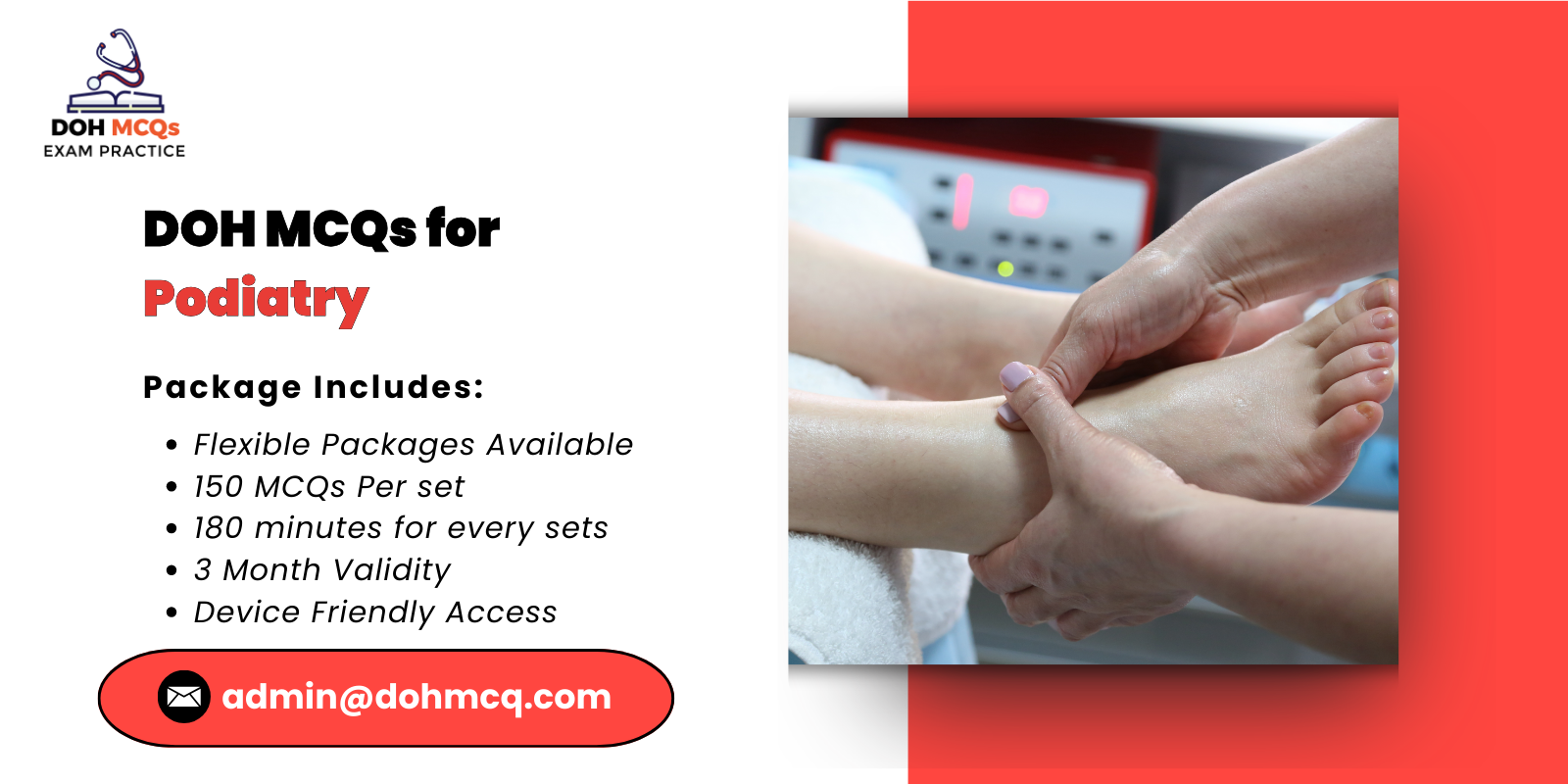 DOH MCQs for Podiatry