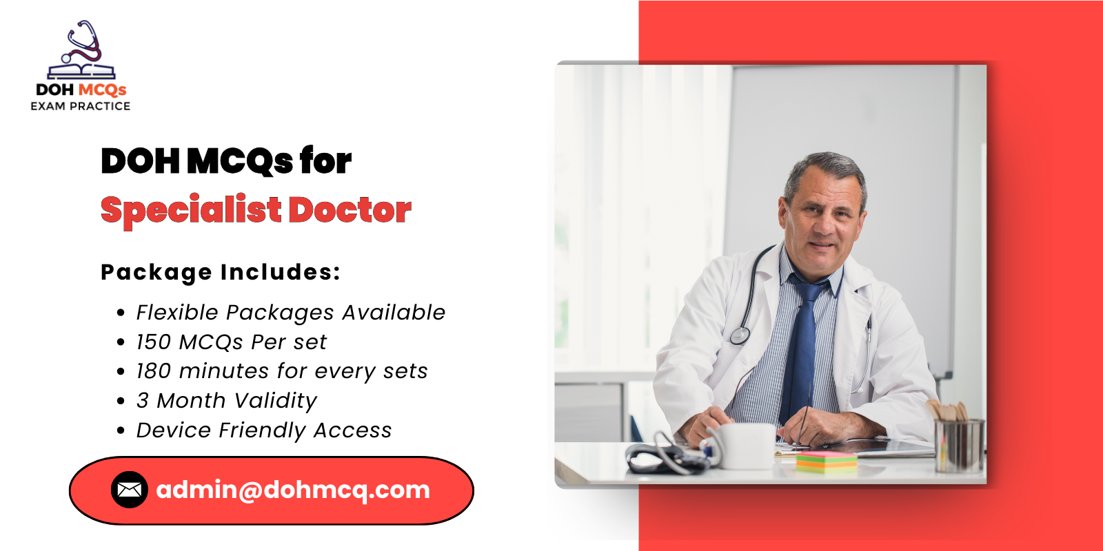 DOH MCQs for Specialist Doctor