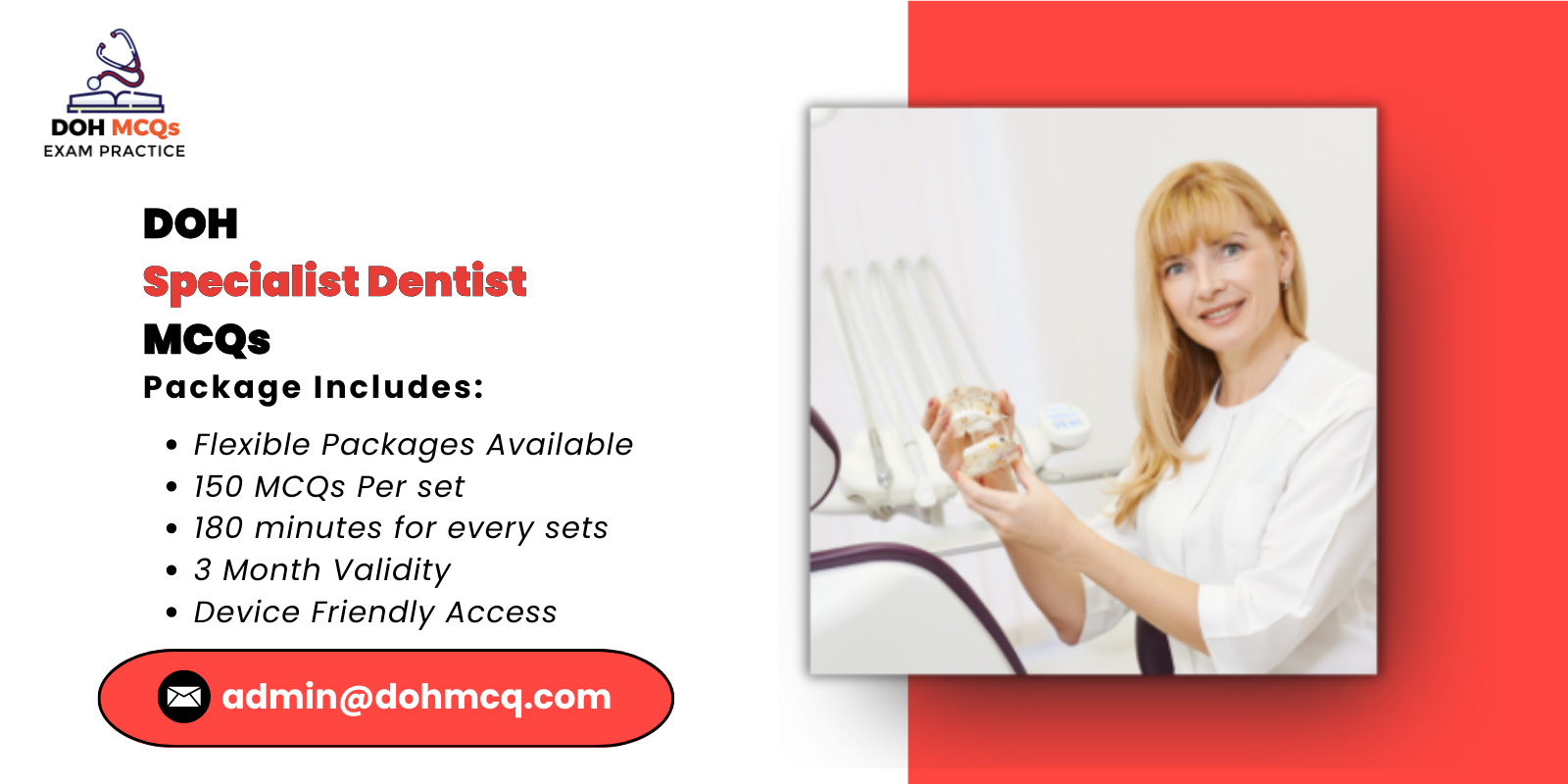 DOH Specialist Dentist MCQs