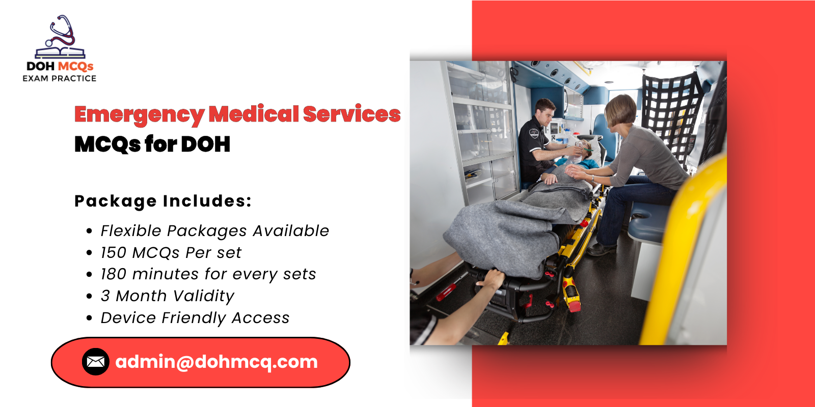 Emergency Medical Services MCQs for DOH