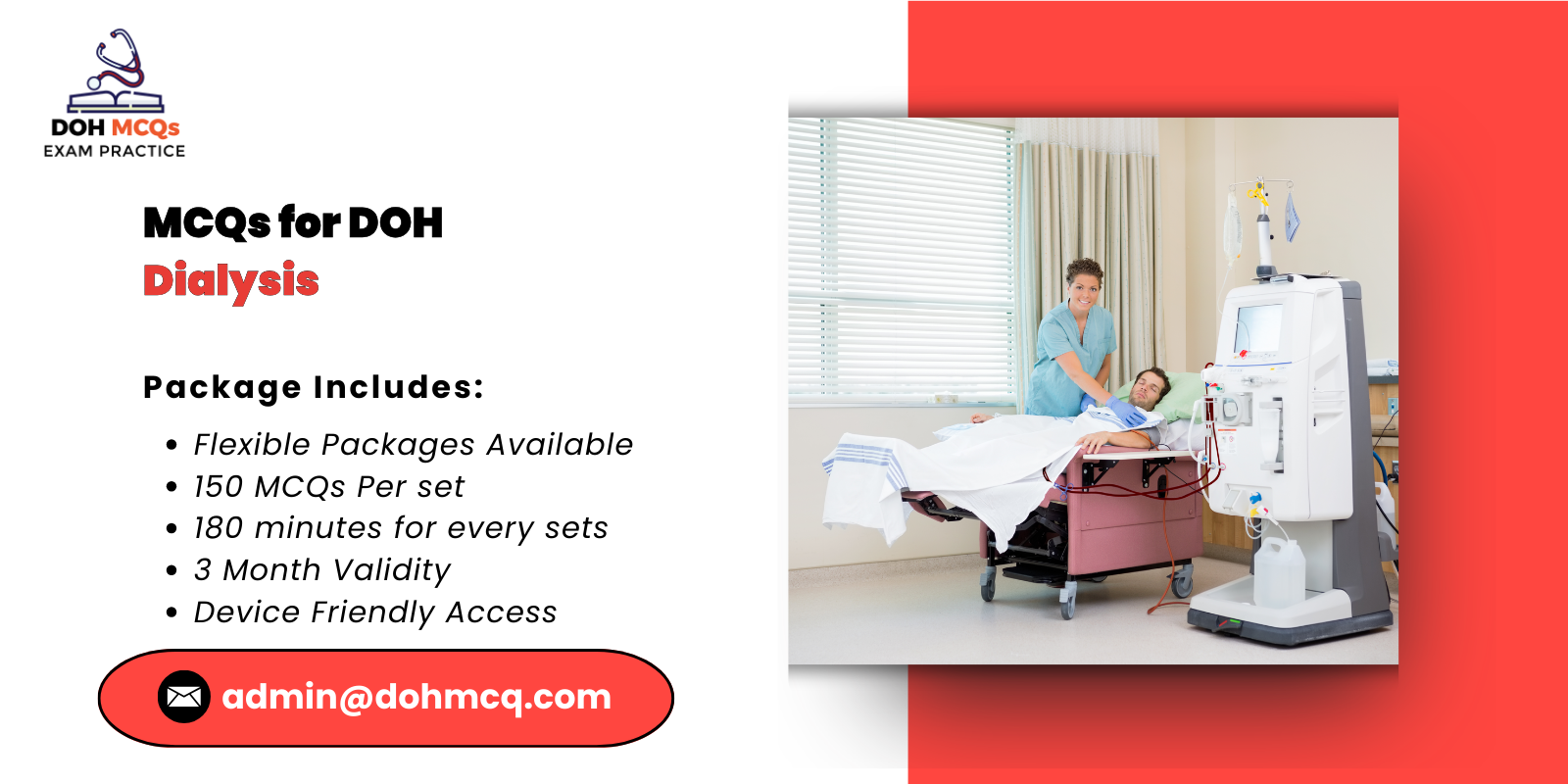 MCQs for DOH Dialysis