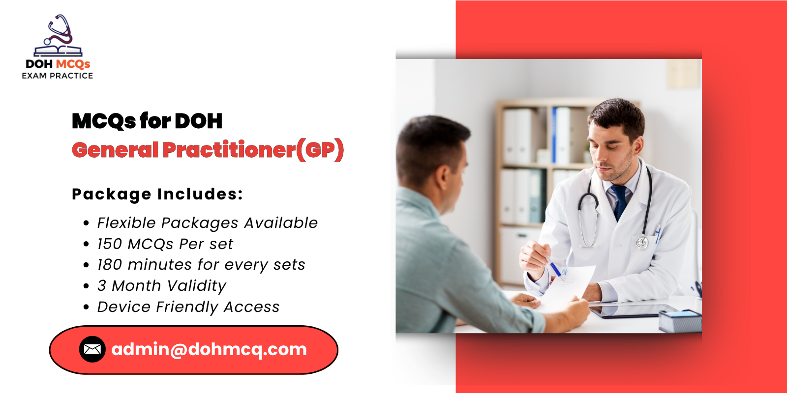 MCQs for DOH General Practitioner(GP)