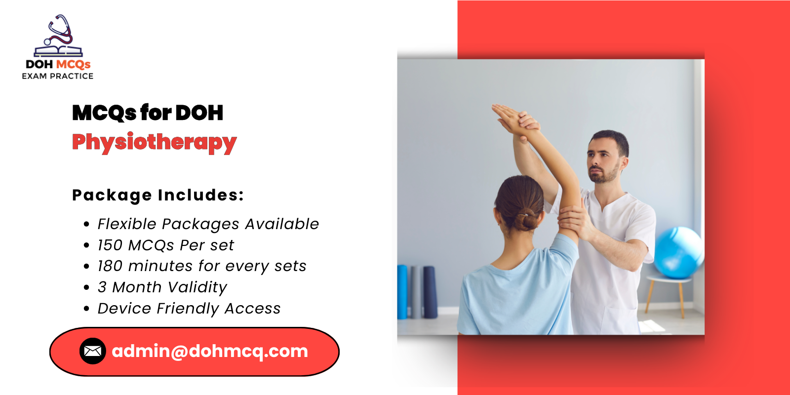 MCQs for DOH Physiotherapy