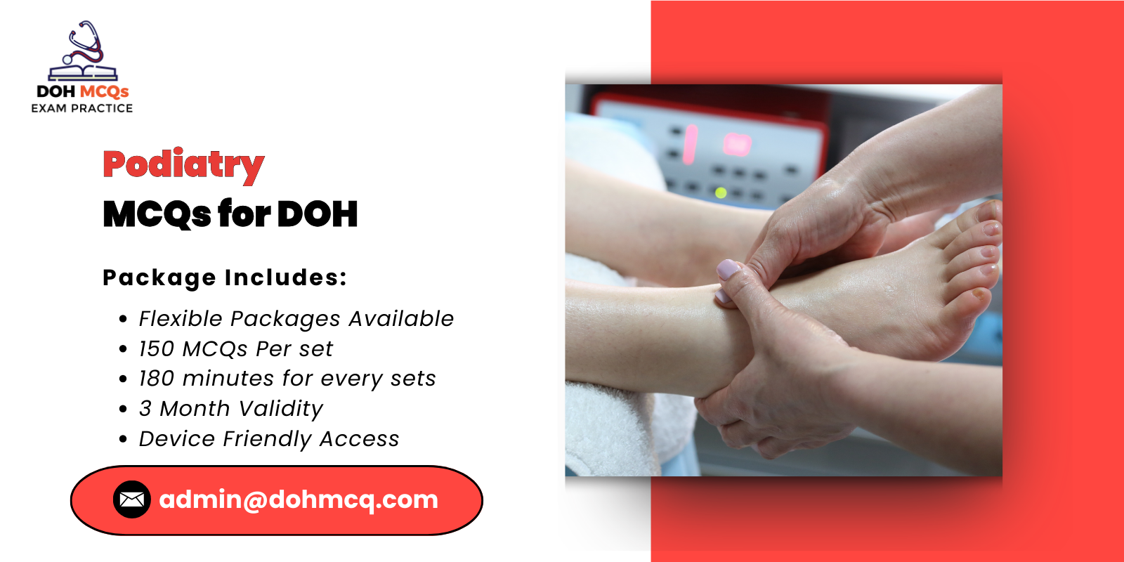 Podiatry MCQs for DOH