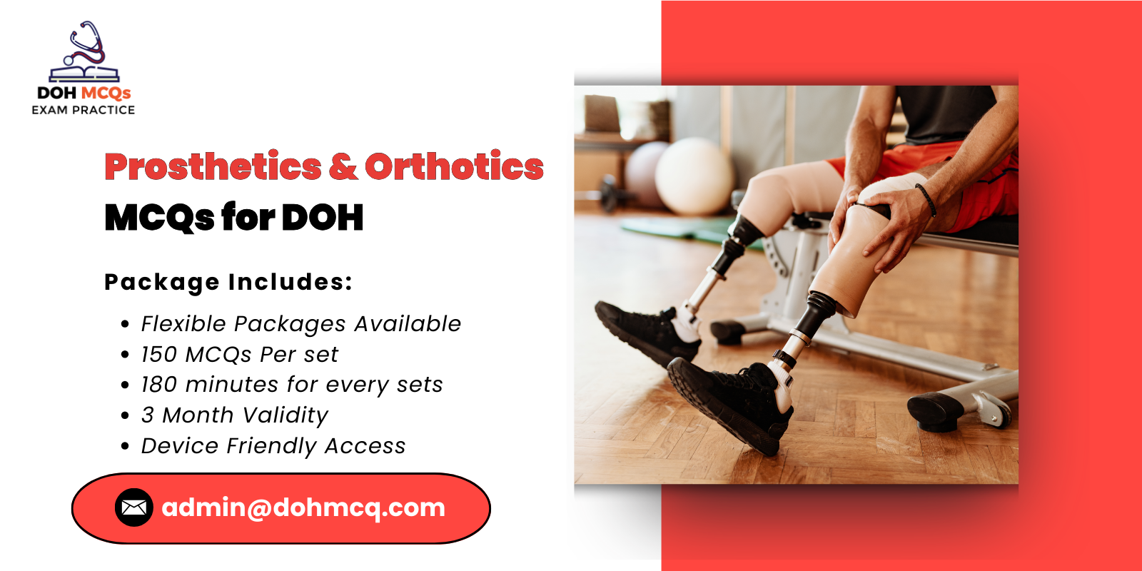 Prosthetics Orthotics MCQs for DOH
