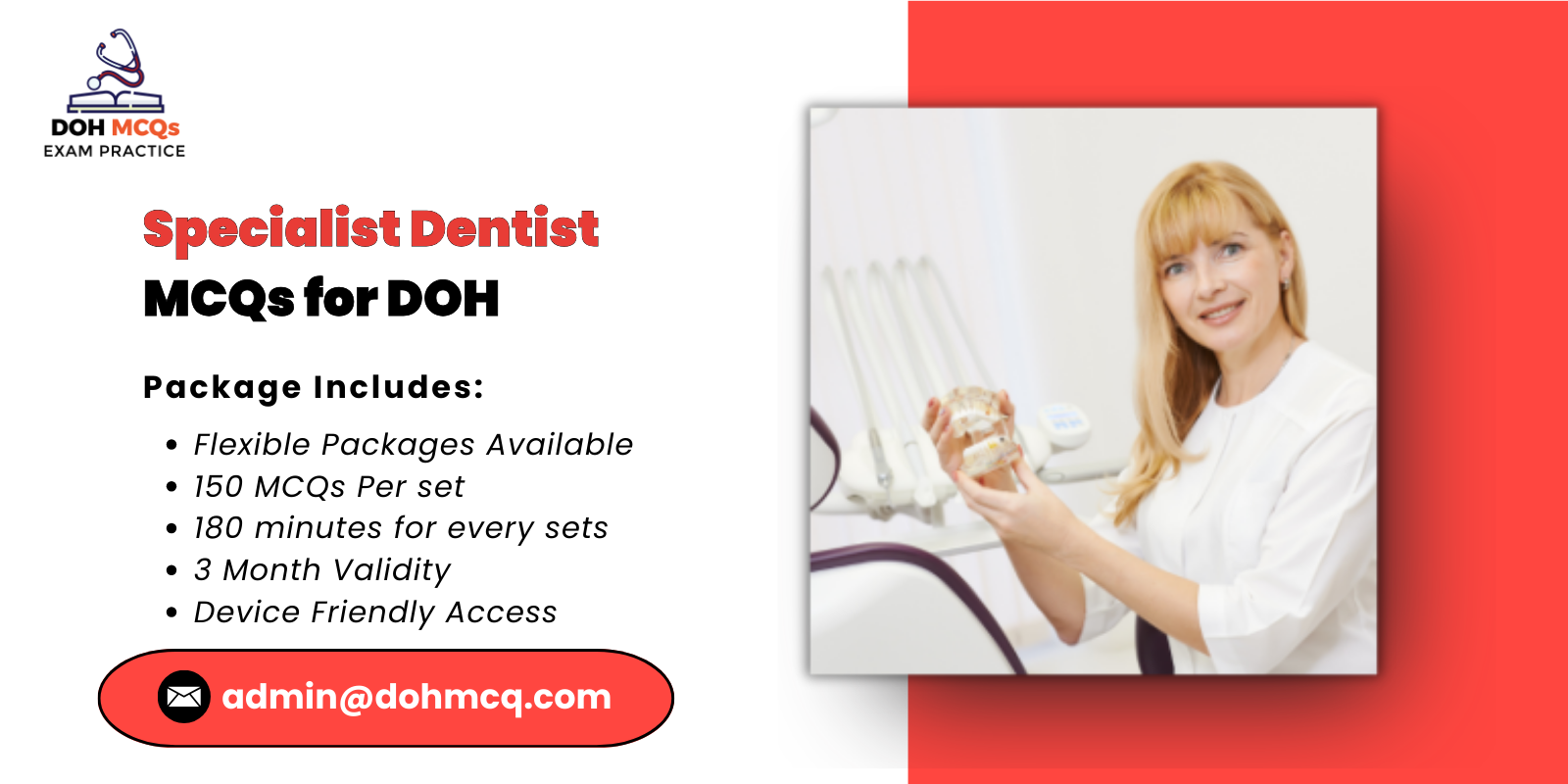 Specialist Dentist MCQs for DOH