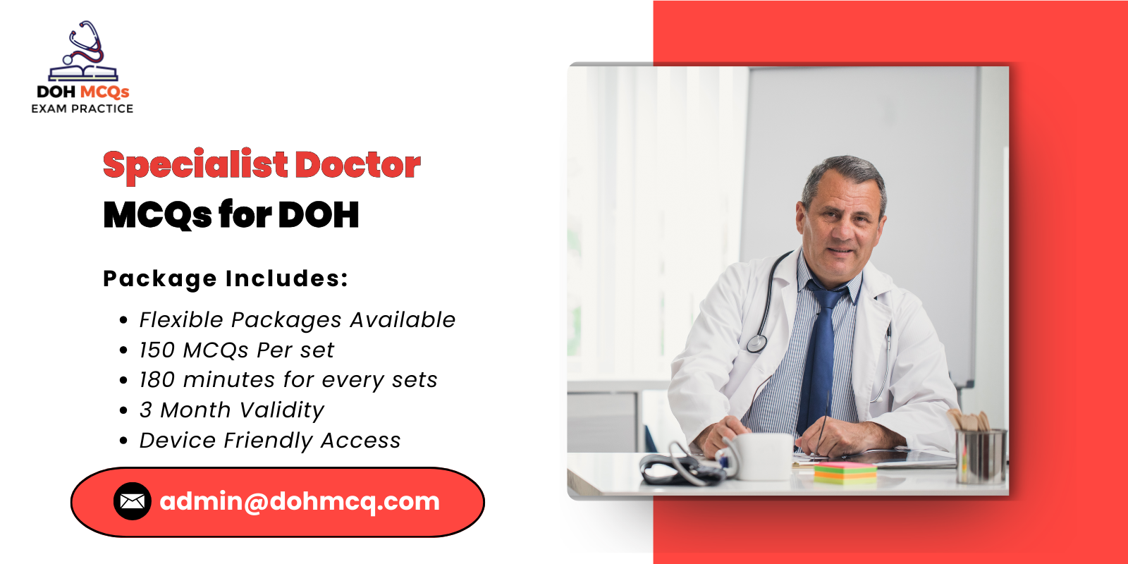 Specialist Doctor MCQs for DOH